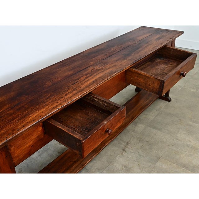 Early 19th Century French 19th Century Walnut Console For Sale - Image 5 of 11