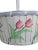 Mid 20th Century Vintage Hand Painted Tulip Easter Basket With Handle For Sale - Image 5 of 14