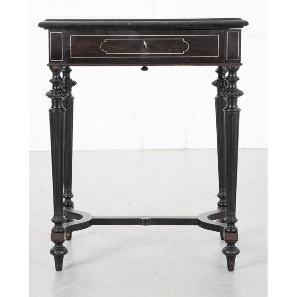Dimensions: 29”H x 23-⅛”W x 15-⅞”D A 19th century Parisian flip-top vanity with mirror and drawer, it features impressive...