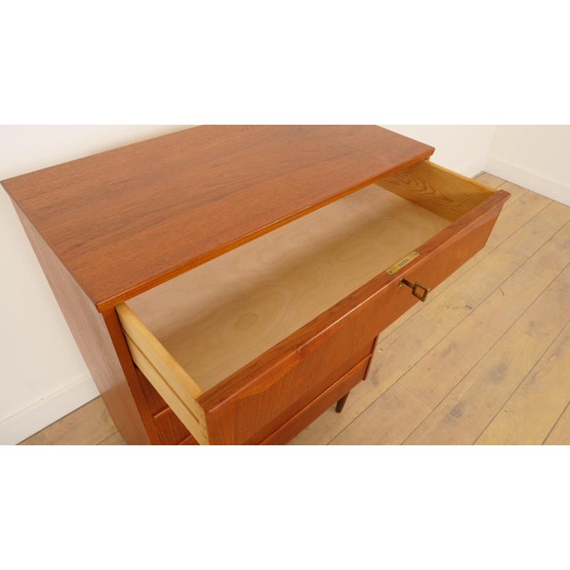 Wood Vintage Danish Chest of Drawers in Teak For Sale - Image 7 of 10