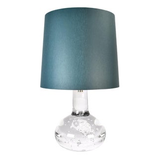 1975 Floris Meydam for Royal Leerdam Solid Crystal Table Lamp Bubbles For Sale