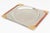 This very chic french signed tray is a copulation of gold plated brass, stainless steel and burled wood. It is signed Guy...