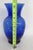 Indiana Glass Illusions 1980s Large Vase Cobalt Blue Optic Swirl Pattern 4876b For Sale - Image 9 of 11