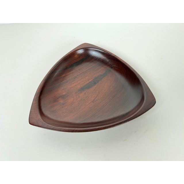 Mid-Century Modern Brazilian Jacaranda Rosewood Bowl by Jac-Arte For Sale - Image 3 of 12