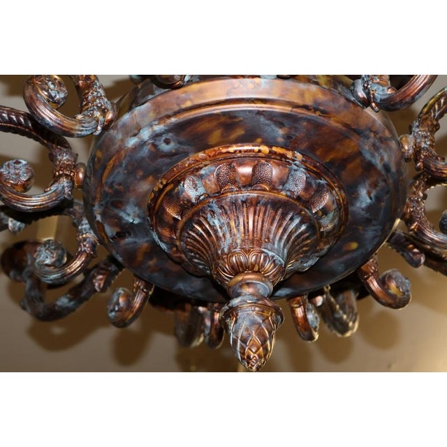 French Style Bronze 18 Light Chandelier by Mariner Model 18430 Royal Heritage For Sale - Image 17 of 17