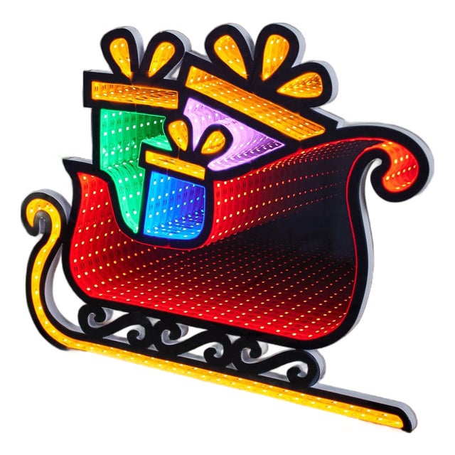 Santa's Sleigh Ekkolight 17"L For Sale