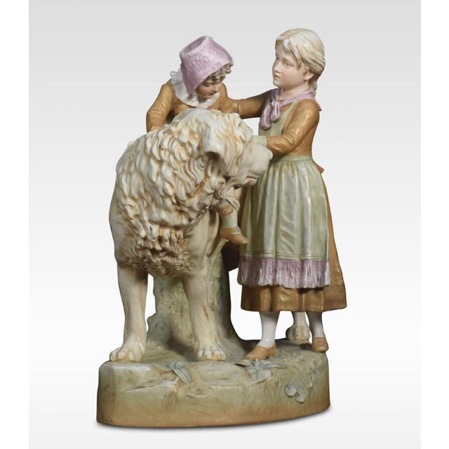 Large Bohemia Group from Royal Dux, 1890s For Sale - Image 4 of 7