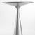 Contemporary Cono Deep Silver Metal Side Table by Lorenza Bozzoli For Sale - Image 3 of 5