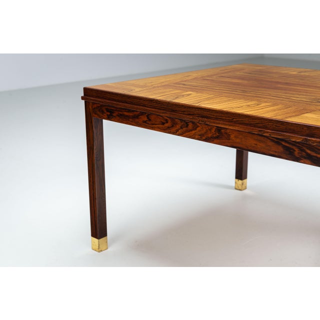 Square Rosewood Coffee Table from HMB Möbler, 1960s For Sale - Image 11 of 14