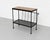 Mid Century Modern Industrial Black Metal Magazine Stand / Side Table, C. 1960's For Sale In New York - Image 6 of 11