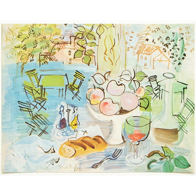 An excellent full-color print after the painting "Still Life" by Raoul Dufy. Published by New French Editions in France in...