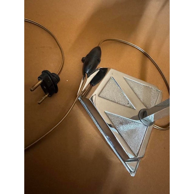 Metal Vintage Art Deco Table Lamp in Bronze, 1920s For Sale - Image 7 of 12
