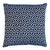 Schumacher Schumacher Ming Fret Velvet 22" Pillow in Navy For Sale - Image 4 of 4