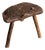 Wabi-Sabi Primitive Sculptural Hand-Carved Wooden Stools, 20th Century, Set of 2 For Sale