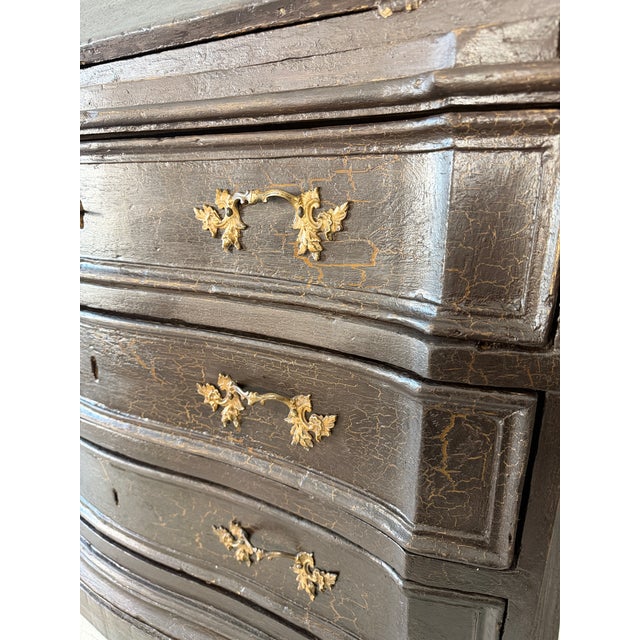 Antique Secretaire with 3 Drawers, 1760 For Sale - Image 15 of 16