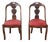 Set of Early 19th Century Dining Chairs in Carved Walnut For Sale