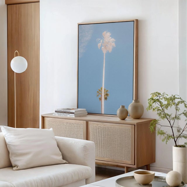 Contemporary "Rising Together" Los Angeles Palm Trees - Minimalist Contemporary Photograph For Sale - Image 3 of 3