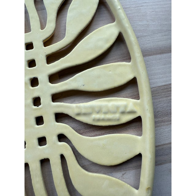 Yellow Vintage Invicta French Cast Iron Trivet For Sale - Image 8 of 8