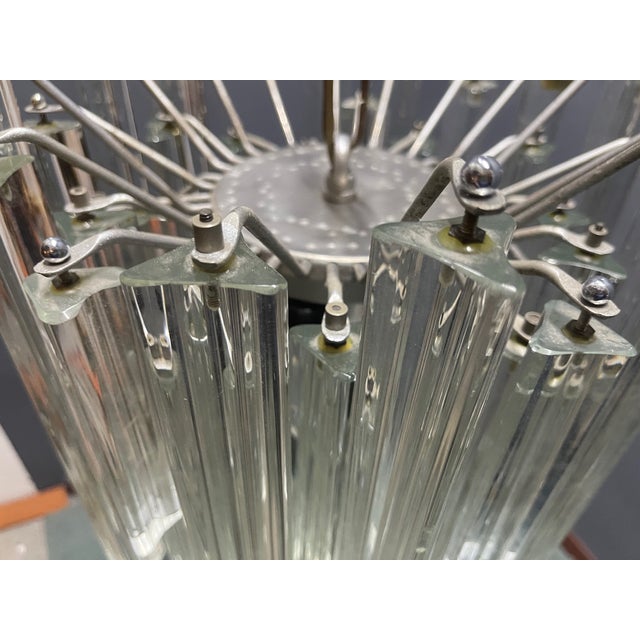 Murano Glass Trilobi Chandelier by Paolo Venini, 1970s For Sale - Image 7 of 15