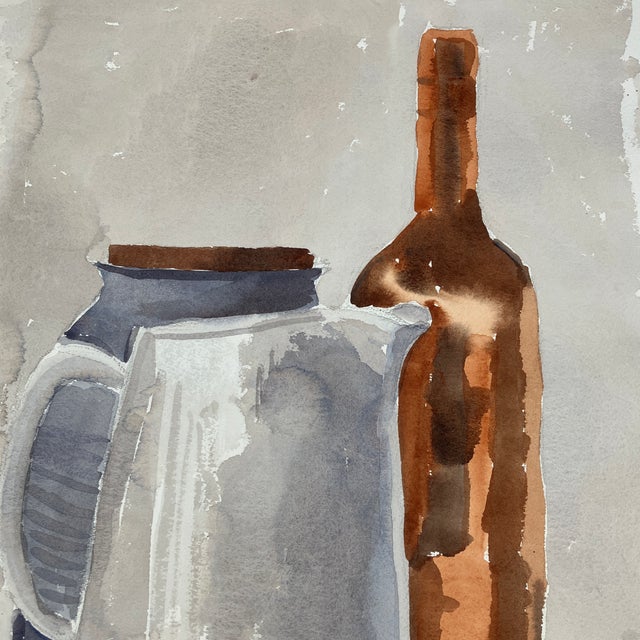 Original 15 x 22 watercolor painting signed upper right unframed