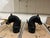 Metal Antique Cast Iron Horse Head Andirons - a Pair For Sale - Image 7 of 12