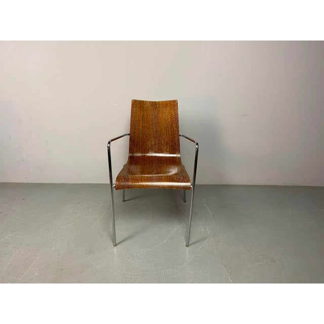 Mid-Century Modern Wengé Dining Chairs attributed to Thonet, Germany, 1990s, Set of 6 For Sale - Image 14 of 18