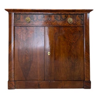Antique Biedermeier Trumeau Sideboard with Drawers For Sale