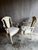Pair of Gustavian Arm Chairs With Bee Upholstery For Sale - Image 9 of 12