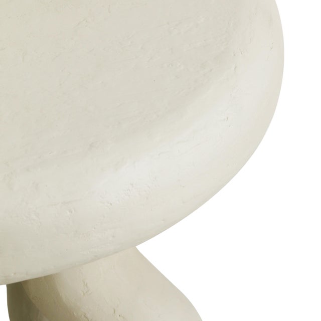 2020s Maddie Cream Textured Side Table For Sale - Image 5 of 6