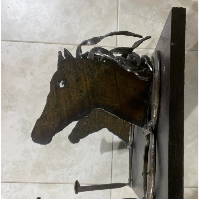 2000 - 2009 Artistic Equestrian Horseshoe Shelf or Wall Bracket. For Sale - Image 5 of 10