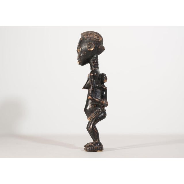 African Carved Wooden Figurine, Early 20th Century For Sale - Image 3 of 8