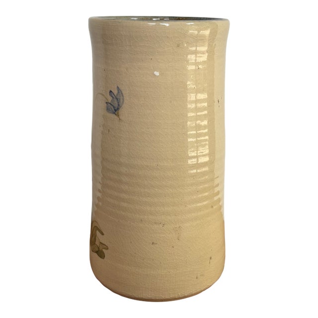 Late 20th Century Studio Pottery Utensil Holder, Signed by Artisan For Sale