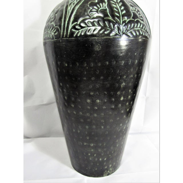 Late 20th Century Vintage Tall Metal Vase, India For Sale - Image 4 of 11