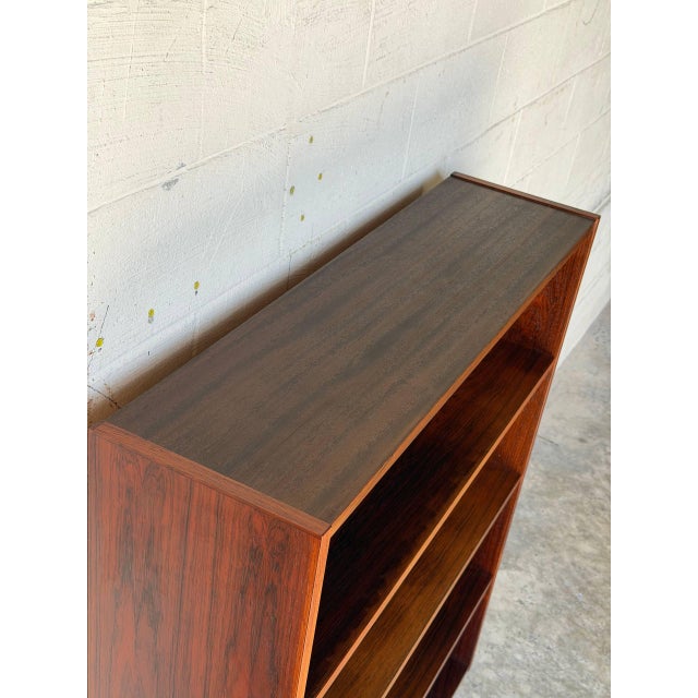 Viby J. PMJ Viby J Rosewood Open Shelf Bookcase Unit Danish Mid-Century Modern 1960s For Sale - Image 4 of 10