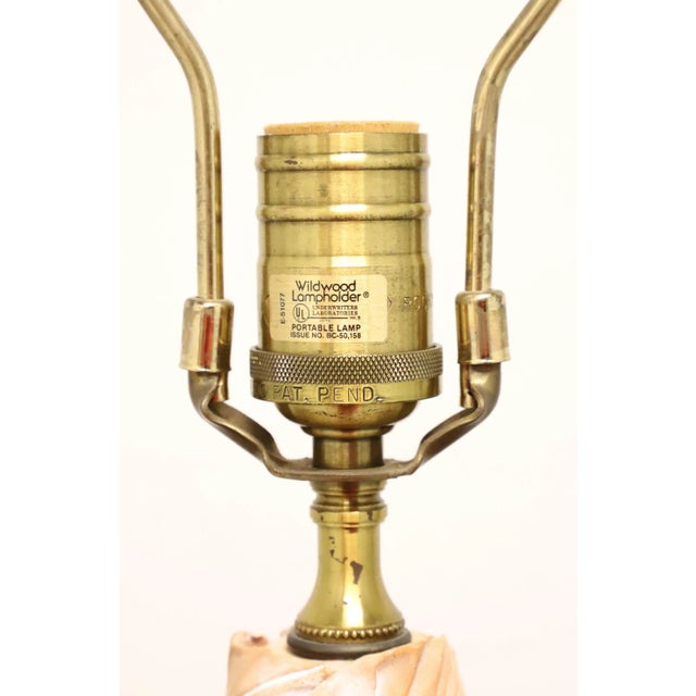 Mid 20th Century Terra Cotta Tuscan Fruit & Floral Motif Table Lamp For Sale In Charlotte - Image 6 of 11