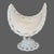 Mid-Century Modern Vintage Westmoreland Milk Glass Lace Pedestal Center Piece Oval Basket Serving Platter For Sale - Image 3 of 7
