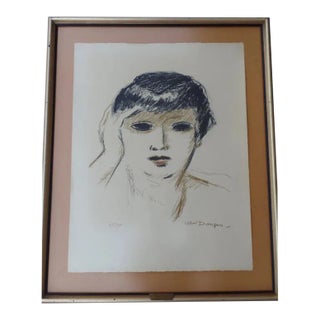 1953 "Fernande Olivier" Numbered Lithograph After Kees Van Dongen, Framed For Sale