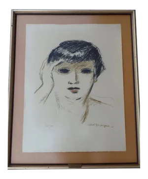 1953 "Fernande Olivier" Numbered Lithograph After Kees Van Dongen, Framed