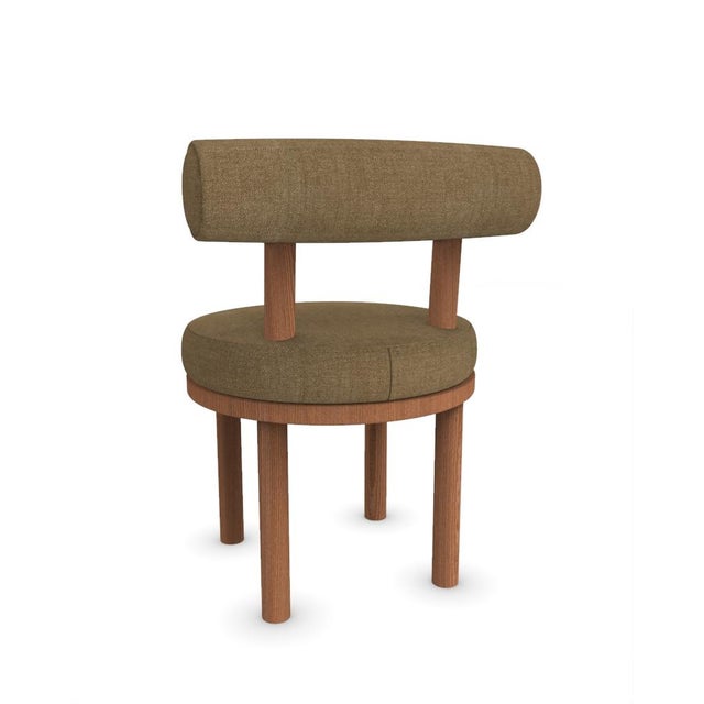 Moca Chair in Famiglia 10 Fabric and Smoked Oak by Studio Rig for Collector For Sale - Image 4 of 6
