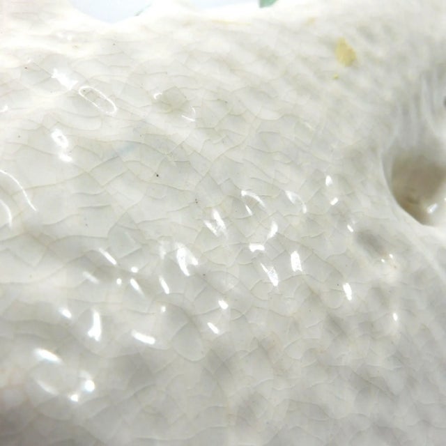 Ceramic Antique Late 19th Century Staffordshire Spill Vase Girl Carrying Game For Sale - Image 7 of 9