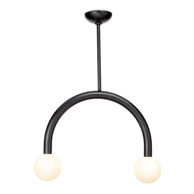 Regina Andrew Happy Steel Pendant, Small, Oil Rubbed Bronze For Sale - Image 10 of 10
