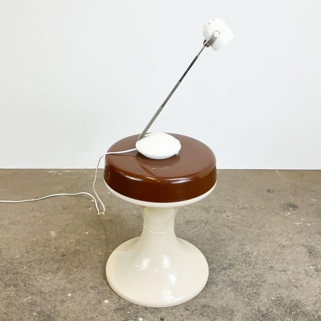 Plastic with Metal Telescopic Table Lamp from Eichhoff-Werke GmbH, 1970s For Sale - Image 4 of 11
