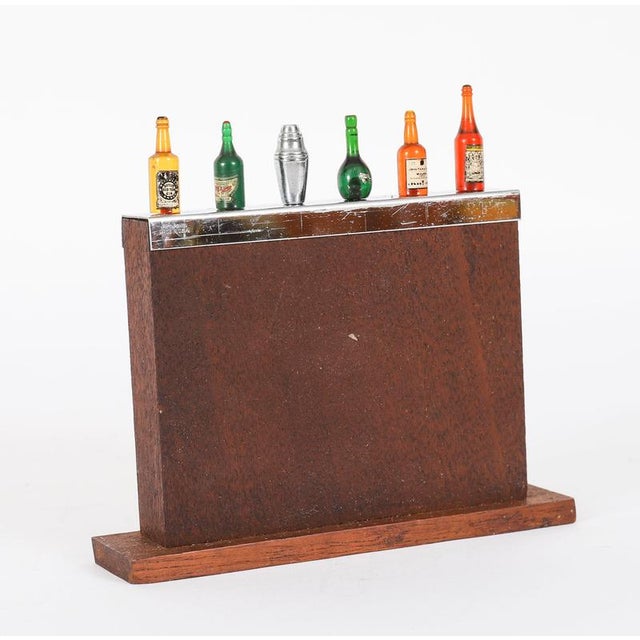 Metal Art Deco Miniature Bar Cocktail Sticks, 1940s, Set of 7 For Sale - Image 7 of 9