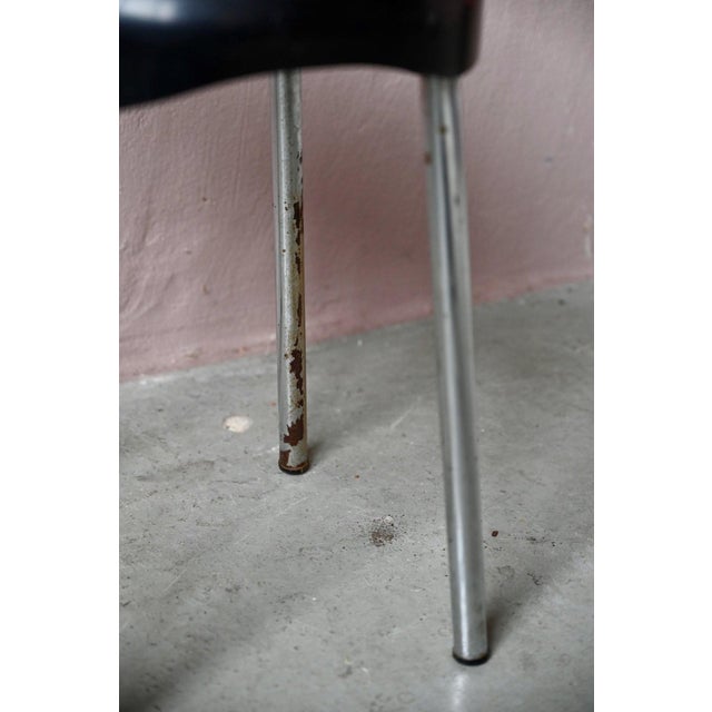 Black Vintage Space Age Condor Stool, 1980s For Sale - Image 8 of 9