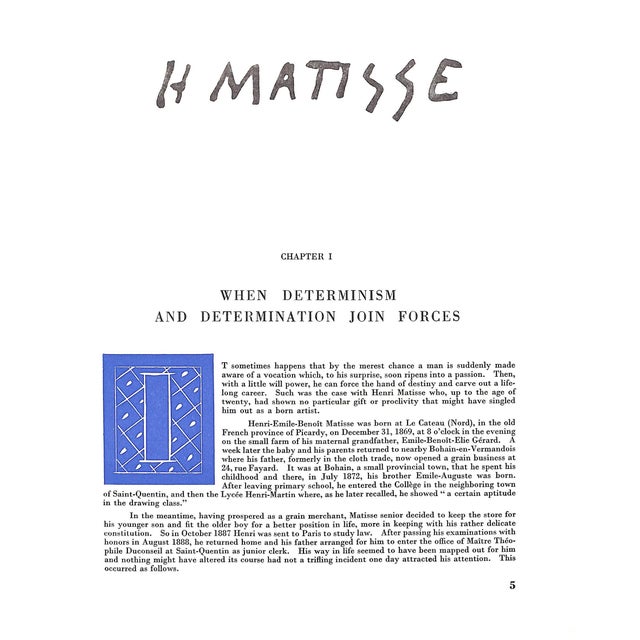 Traditional "Henri Matisse" 1958 Diehl, Gaston For Sale - Image 3 of 11