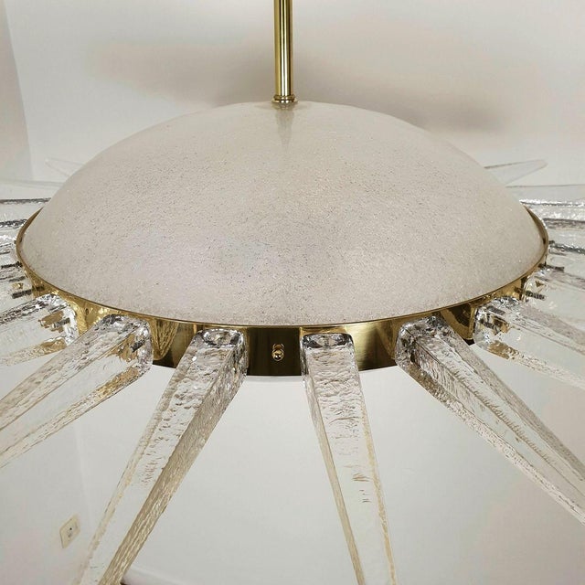Transparent Mid-Century Modern Murano Sputnik Chandelier 1970s For Sale - Image 8 of 13