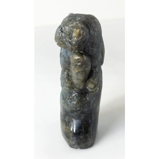 Traditional 20th Century Carved Labradorite Stone Koala Bear For Sale - Image 3 of 8