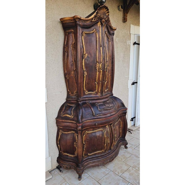 Rich Curved Venetian Style Sideboard For Sale - Image 10 of 18