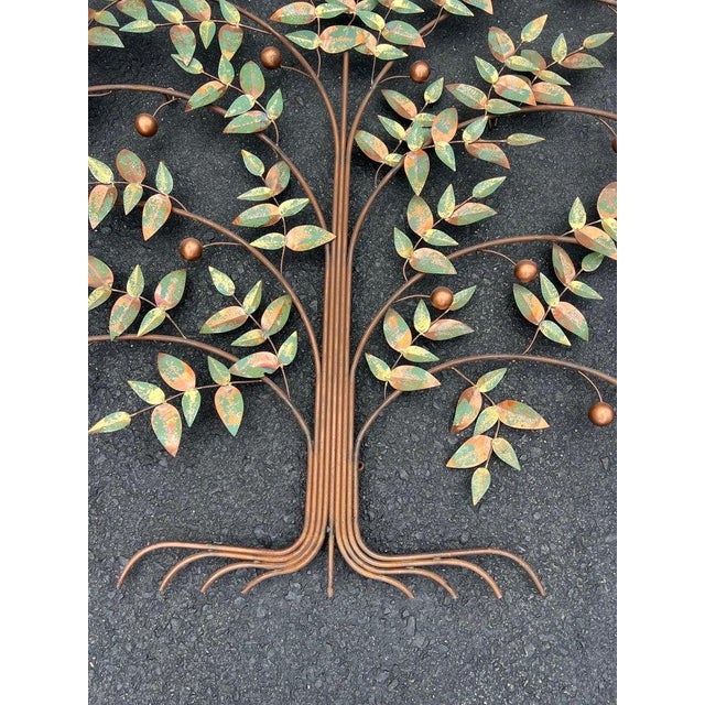 Large Mid Century Mixed Metal Tree of Life Wall Sculpture by Curtis Jere. For Sale - Image 9 of 18