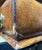 Brass 1980s Maitland-Smith Leather Covered Decorative Box on Hand-Forged Iron Stand For Sale - Image 8 of 9